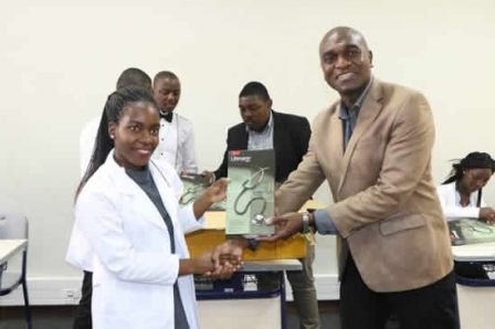 Mutharika donates stethoscopes to medical students