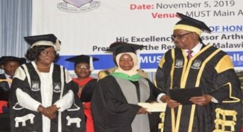 Mutharika presides first MUST graduation