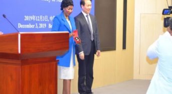 First lady Mutharika accepts Honorary Professorship from Peking University