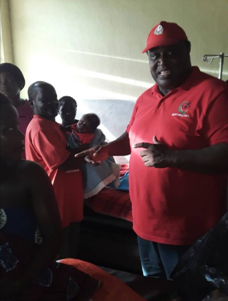 M.P Ken Zikhale cheers hospital patients on new year’s day