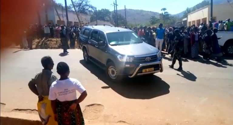 Angry mourners chase Ministers Jappie Mhango and Ben Phiri