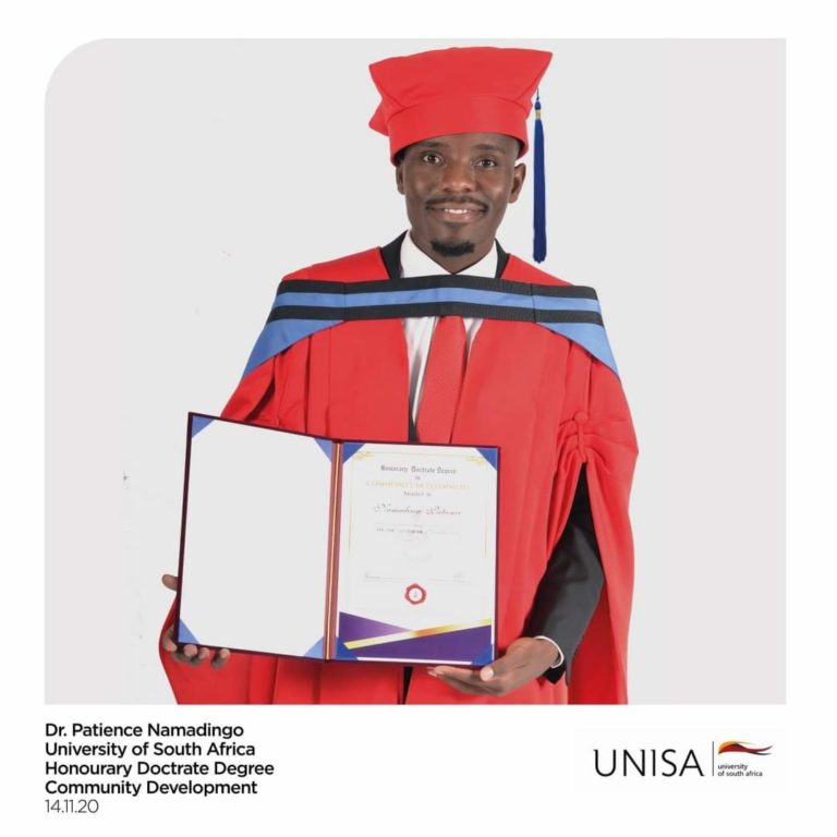 Musician Namadingo awarded Doctorate degree from University of South Africa