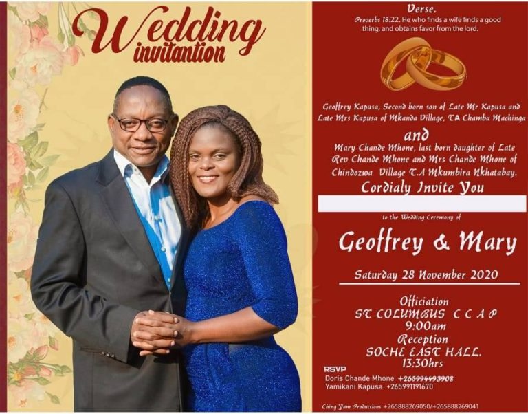 Wedding bells as Mr Splash Geoffrey Kapusa weds this saturday