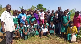 Athelete Shantel Dave repairs broken borehole at Mapereka Primary School in Mulanje