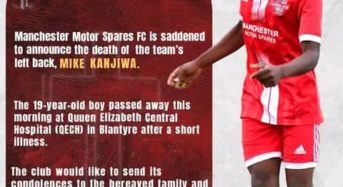 Manchester Motors Spares FC player ‘Mike Kanjiwa’ dies