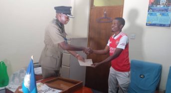 Young Man’s Generous Donation Enhances Crime Prevention Efforts in Limbe Town