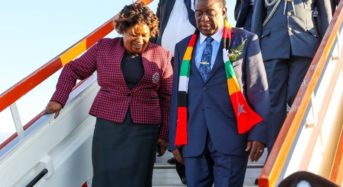 Zimbabwe President jets in the country for bilateral  talks