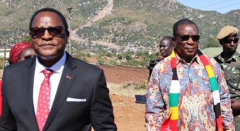 Chakwera, Mnangagwa tour Tropical Cyclone Freddy affected areas<br>