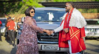 Diplomats car hire hands over a brand new Nissan Patrol V8 to musician Tay Grin