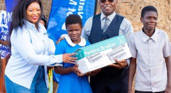 NBM fulfils promise: Delivers 3 braille machines to Nazombe School for the Blind