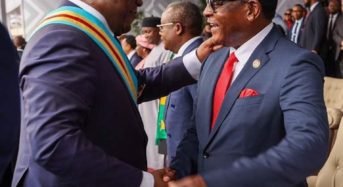 Chakwera returns home after holding serious talks with DRC President