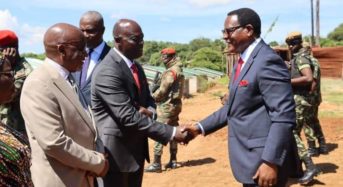 Chakwera inspects Construction of Security Agencies Houses in Dowa