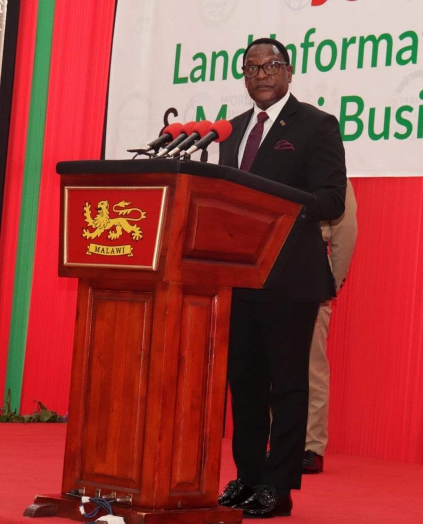 President Lazarus Chakwera on Thursday 29th February 2024 said the two systems of Business registration and Land information management are crucial as Malawi focuses on the 2063 agenda of all Malawians becoming self-reliant

