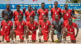 Beach soccer to start camping