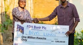 24-year-old Davis Lungu emerges fourth winner in Mpinganjira’s K18 million entrepreneurship project