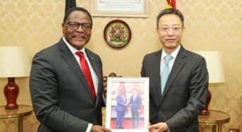 𝐂hinese Ambassador bids farewell to Malawi President Dr Lazarus McCarthy Chakwera