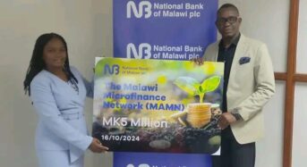 National Bank of Malawi boosts microfinance sector with K5 Million donation