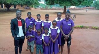 Local tailor George Isaac donates uniforms to needy students at Chitedze Primary School