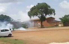 Tear gas disrupts demonstrations and halts classes at Lilongwe Primary School